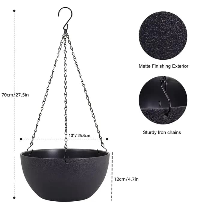 Ensemble de pots de fleurs avec trous de proximité