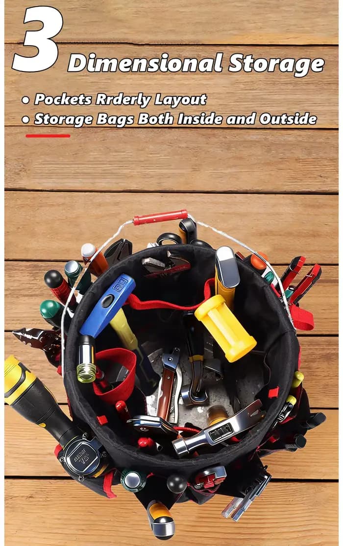 Sac de rangement multifonctionnel pour outils de jardinage