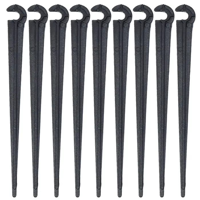SPRYCLE 50-200X jardin 1/4 pouces crochet de type C Support fixe piquets tige ajustement 4/7mm tuyau