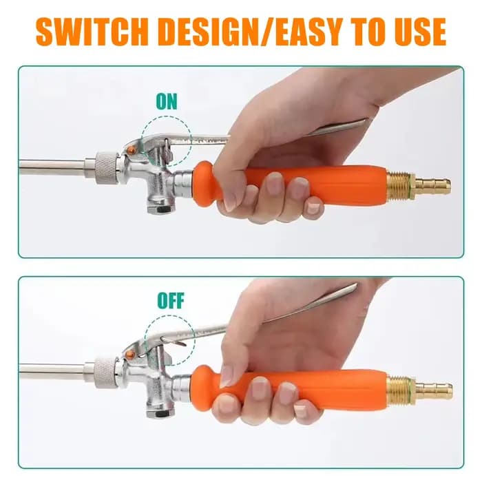 Baguette de Pulvérisation Réglable en Acier Inoxydable avec Buse en Cuivre, pour Jardin, Arrosage de