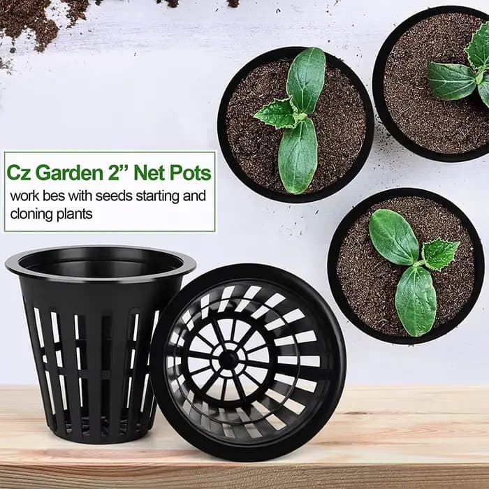 Filet de jardin à mailles fendues pour la culture hydroponique, panier pour plantes