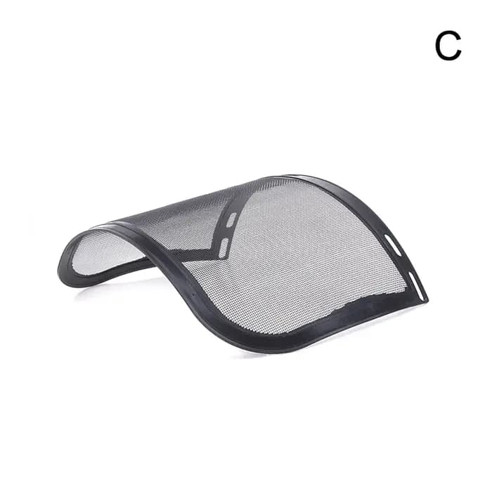 Casque de sécurité pour débroussailleuse avec masque de protection intégral en maille pour la forêt