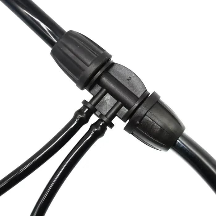 Connecteur de tuyau de jardin 3/8 "à 1/4", 8/11 à 4/7mm, verrouillage barbelé, bouchons d'extrémité