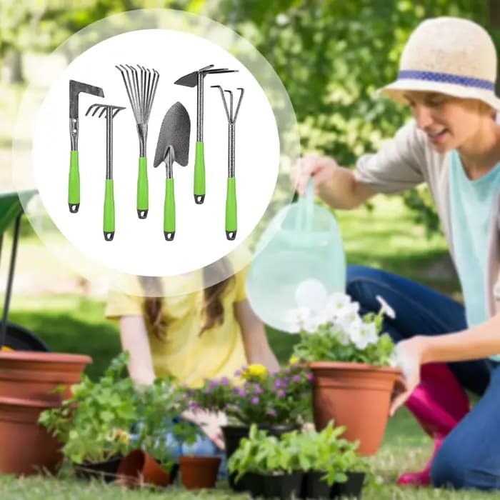 Ensemble d'outils de jardinage légers et robustes