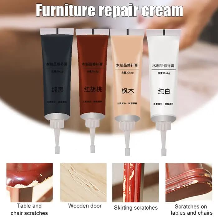 Réparation de peinture à gratter pour plancher de remplissage de bois