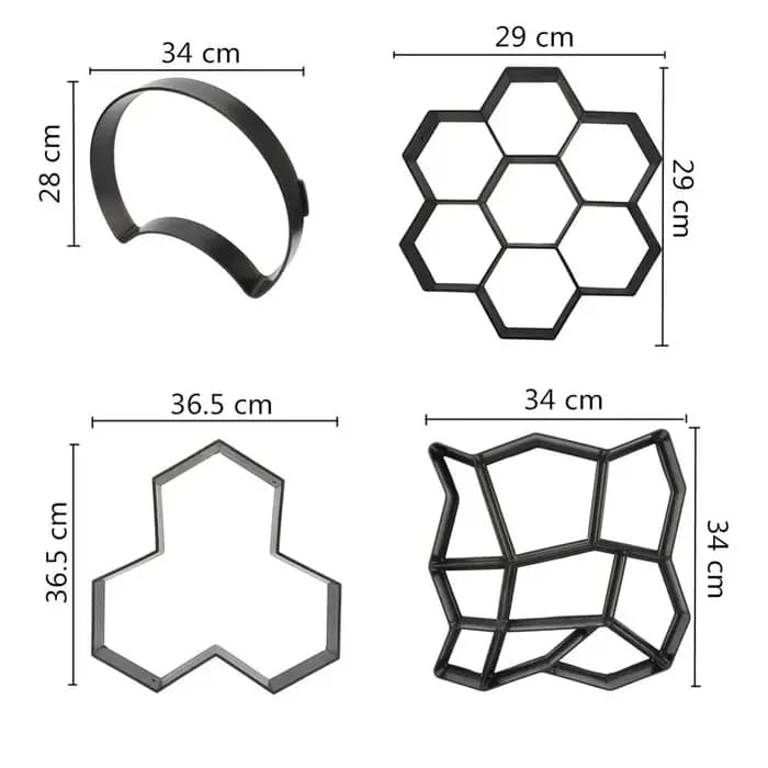 Moule de chaussée pour promenade de jardin, bricolage, pavage manuel, brique de ciment, pierre de ro