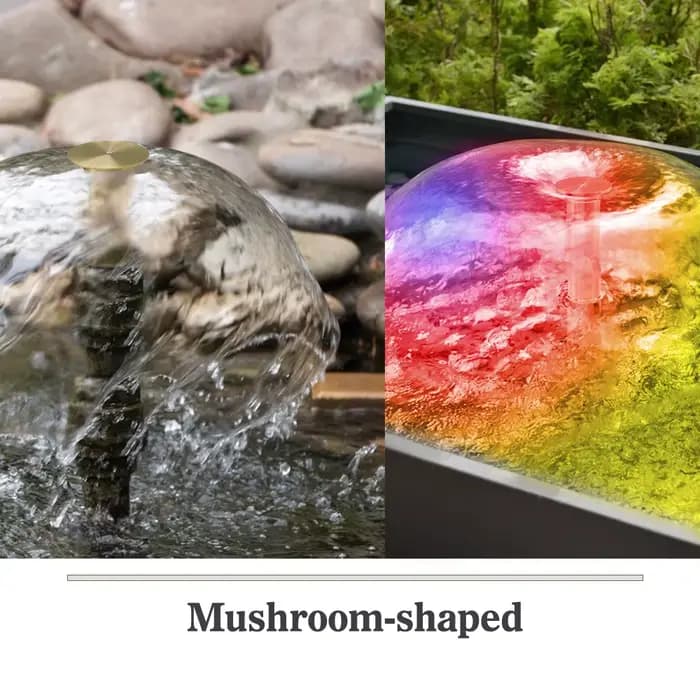 Buse de fontaine à cloche en laiton pour affichage de la pièce, arroseur de pulvérisation d'eau plus