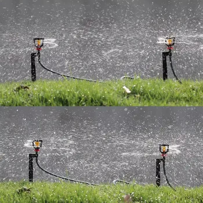 Micro arroseur de jardin à distance 360 °, buse d'irrigation goutte à goutte, émetteurs réglables, 1