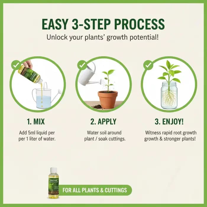 Hormone d'enracinement rapide liquide pour la propagation des plantes