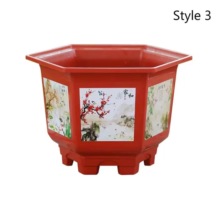 Pot de fleur en plastique durable