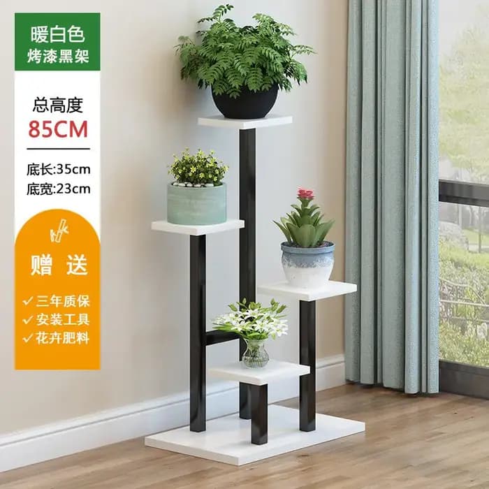 Étagère à plantes de terrasse, étagère de rangement à niveaux pour serre, étagère à plantes d'extérieur, étagère d'angle de jardin, mobilier de salon de jardin de style Mid-Century