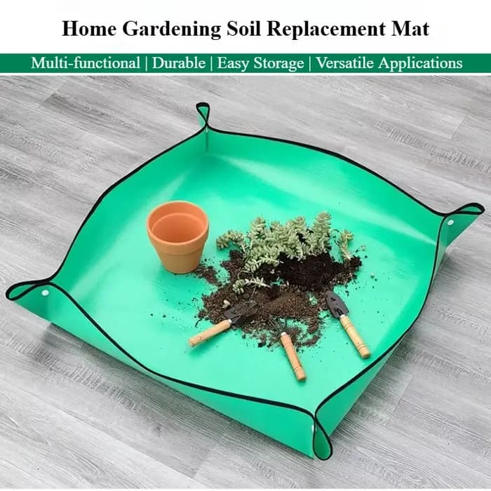 Tapis de jardinage pour le changement de terreau