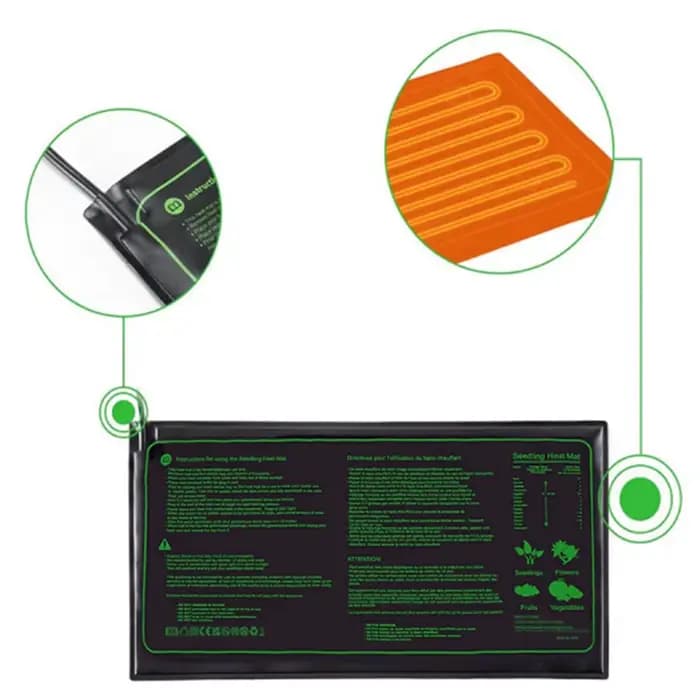 3TANUpgrade-Coussin chauffant imperméable pour la germination des semis, Polymères thermiques pour s