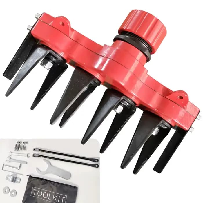 Tête de désherbage robuste pour ferme de jardinage, outil d'élimination de l'herbe, accessoire universel, roue de désherbage