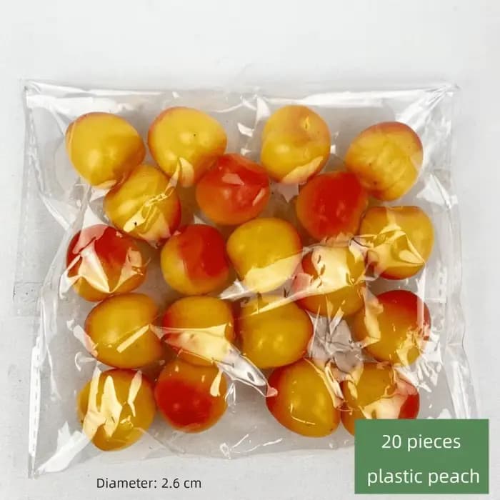 20 pièces de fruits et légumes artificiels multicolores, accessoires de photographie, décoration de