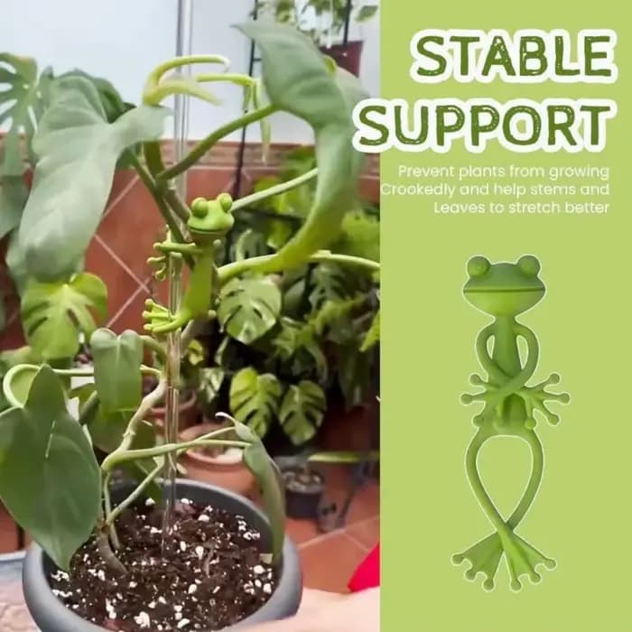 Attache de câble réutilisable en forme de grenouille, 13cm, mignon, torsadé décoratif, Support pliab