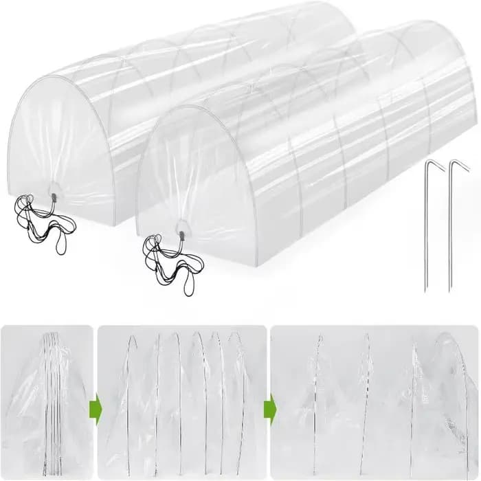 Jardin extérieur serre Tunnel ombre filet couverture Portable Cloche cerceaux pour jardin cour Patio