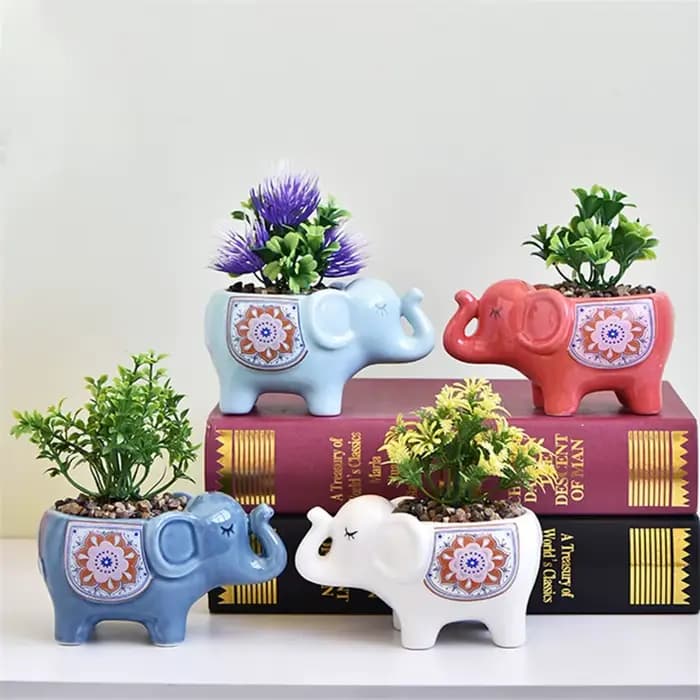 Pots de fleurs d'animaux de dessin animé original