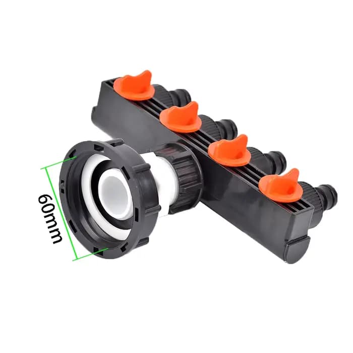 Adaptateur précieux IBC S60 de 1000 litres, robinet d'eau à filetage femelle, séparateurs de tuyau à