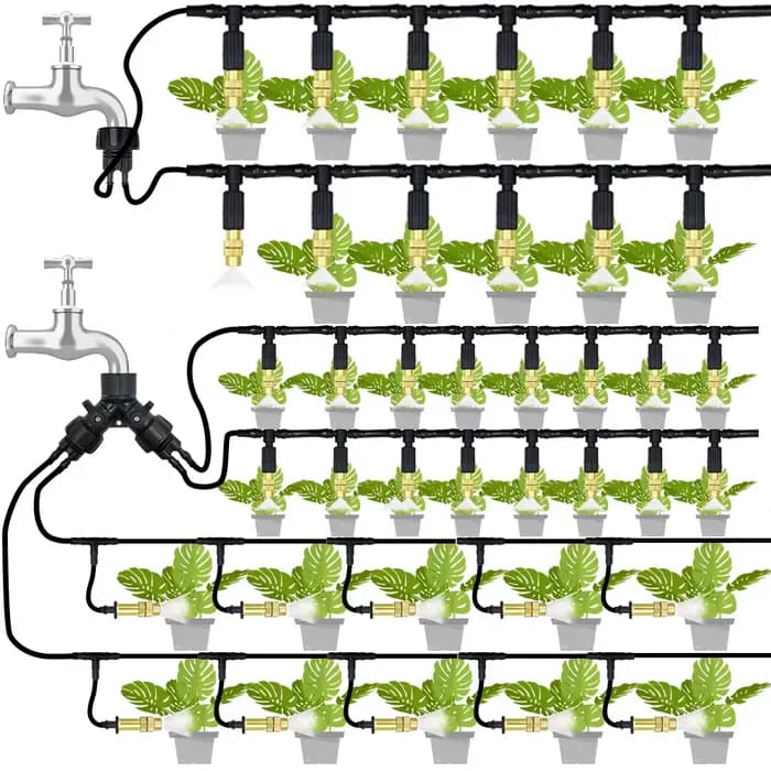 Système de refroidissement par brumisation extérieure, 15M-30M, arrosage de jardin, buses d'atomiseu
