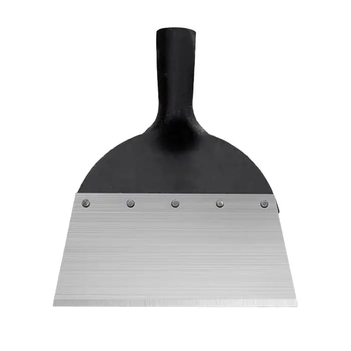 Pelle de désherbage multifonctionnelle en acier à tête plate pour le jardinage, le désherbage et la