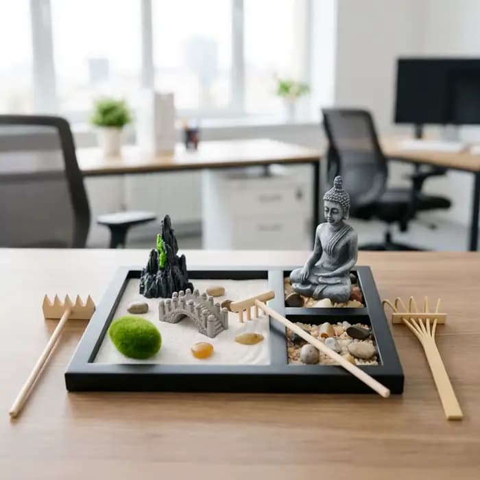 Zen Sand Garden - Décoration de bureau