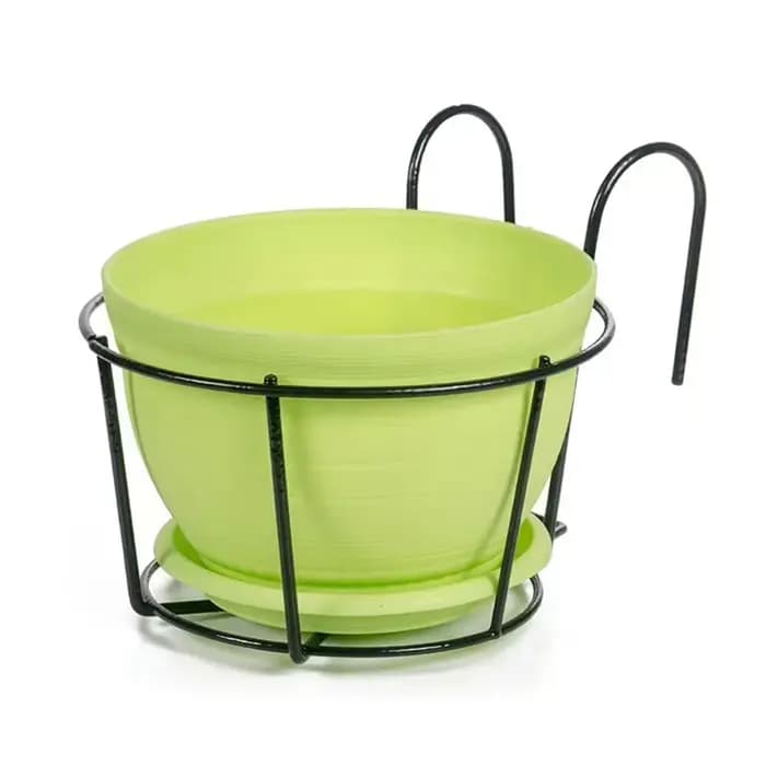 Garde-corps circulaire suspendu pour pot de fleurs, garde-corps d'art en fer, garde-corps domestique