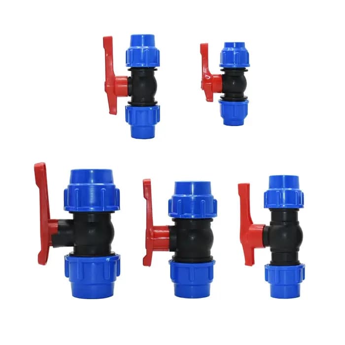 Connecteur de robinet de Tube PE en plastique, séparateur d'eau en T, Valve rapide, coupleur d'irrig