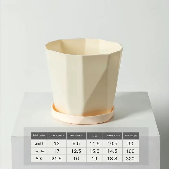 Pots de fleurs en plastique pour intérieur et extérieur, Pots de fleurs de grand diamètre, plantes s