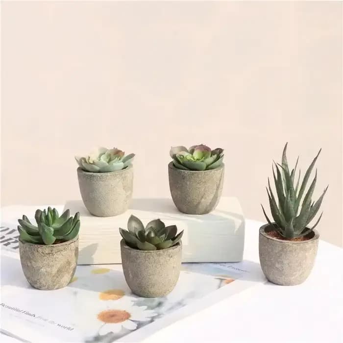 Mini plantes artificielles à l'aloe vera, bonsaï, petit arbre simulé, fausses fleurs, ornements de Table de bureau, décoration de jardin de maison