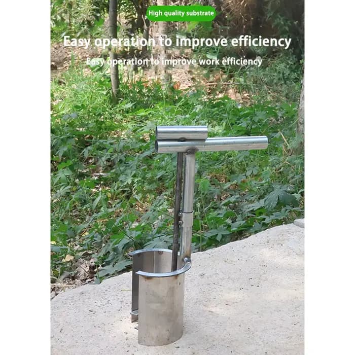 Transplantateur de semis d'arbres fruitiers, outil de poinçonnage et de creusement de fleurs, outil de plantation de semis et de trous, outil de jardin