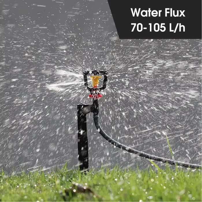 Micro arroseur de jardin à distance 360 °, buse d'irrigation goutte à goutte, émetteurs réglables, 1