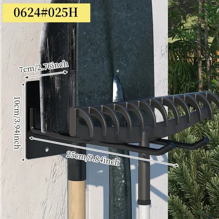 Porte-outils mural, support de rangement robuste pour ranger les outils de jardinage
