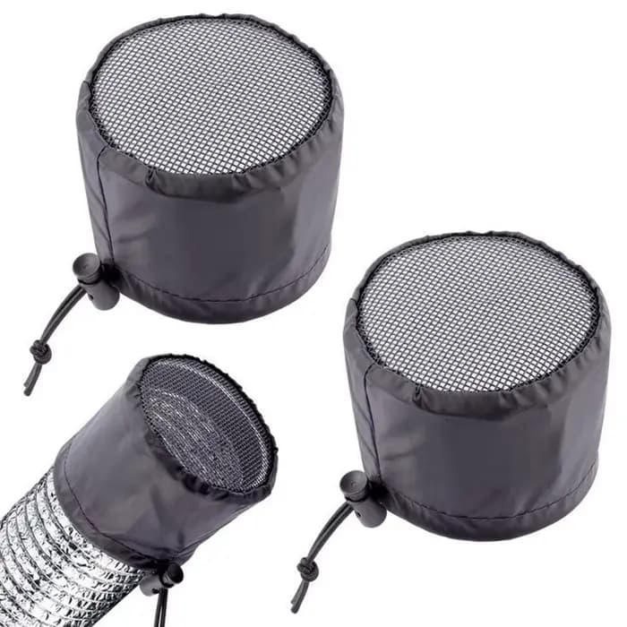 Couvercle de filtre de conduit pour tentes de culture 4/6/8 pouces, 2 pièces, avec bande élastique,