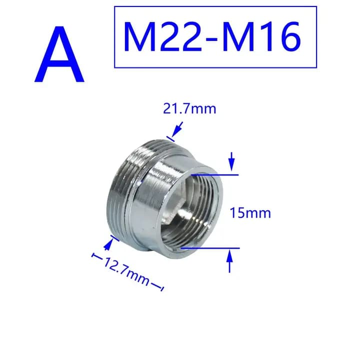 Connecteur de filetage en laiton 1/2 "M16 M17 M18 M19 M20 M22 M24 M28 M32