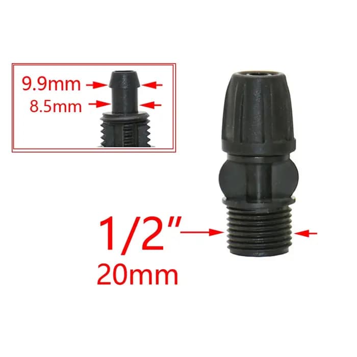 Connecteur à filetage mâle femelle 1/2 "3/4" 1 "