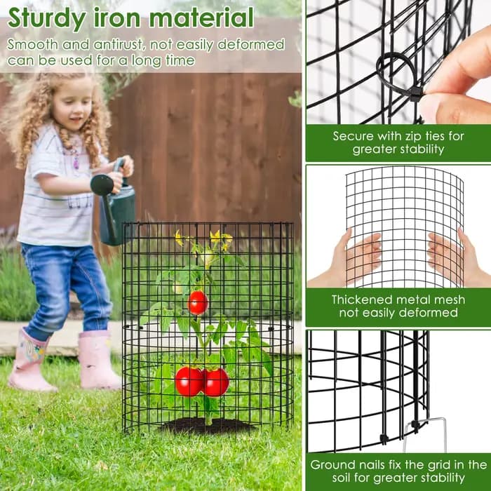 Cages pour plantes en maille de fer, 15 pièces, pour garder les animaux en dehors des plantes de jar