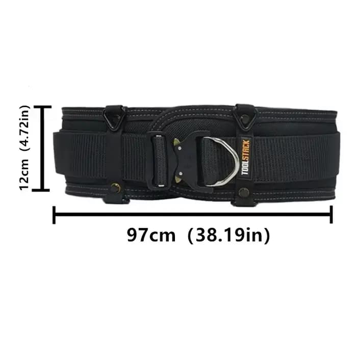 Ceinture à outils robuste TOOLSTACK avec boucle métallique à verrouillage rapide, ceinture de travai