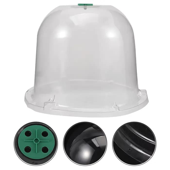 Cloche de jardin en plastique transparente avec ventilation pour protéger les plantes et les légumes contre
