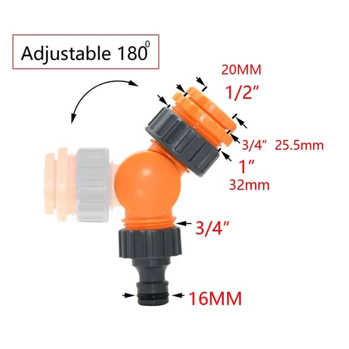 Robinet d'arrosage 1/4 ", connecteur rapide pour tuyau d'eau, 4/7 8/11 16mm, Joint 1/2 "1" 3/4 ", fi