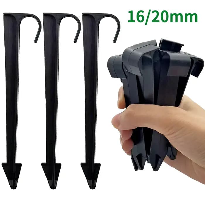 WUJIE-Supports de tuyau d'arrosage de type C, pour tube 1/2 3/4 PE, d'argile goutte à goutte, raccor