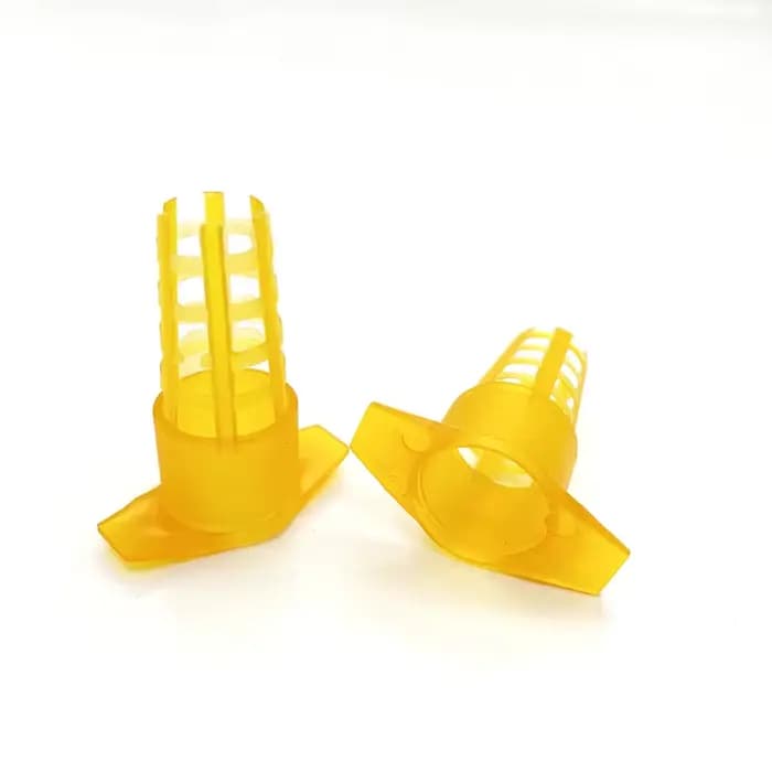 300 pièces outils pour l'apiculture Cages de protection cellulaire en plastique jaune abeille reine