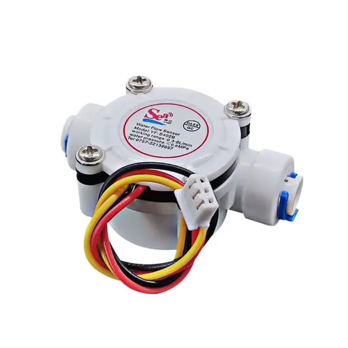 Capteur de débit d'eau de tuyau en PE, facile à installer, débitmètre Hall, facile à installer, inte