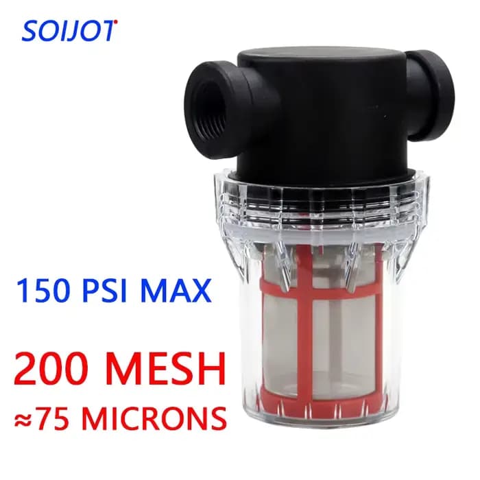 Filtre d'arrosage de jardin 1/2 ''3/4'' 1 '', système d'irrigation en plastique, préfiltre d'impuret