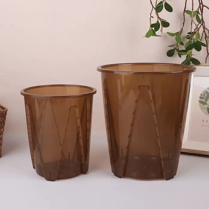 Pots de contrôle des racines d'orchidées en plastique