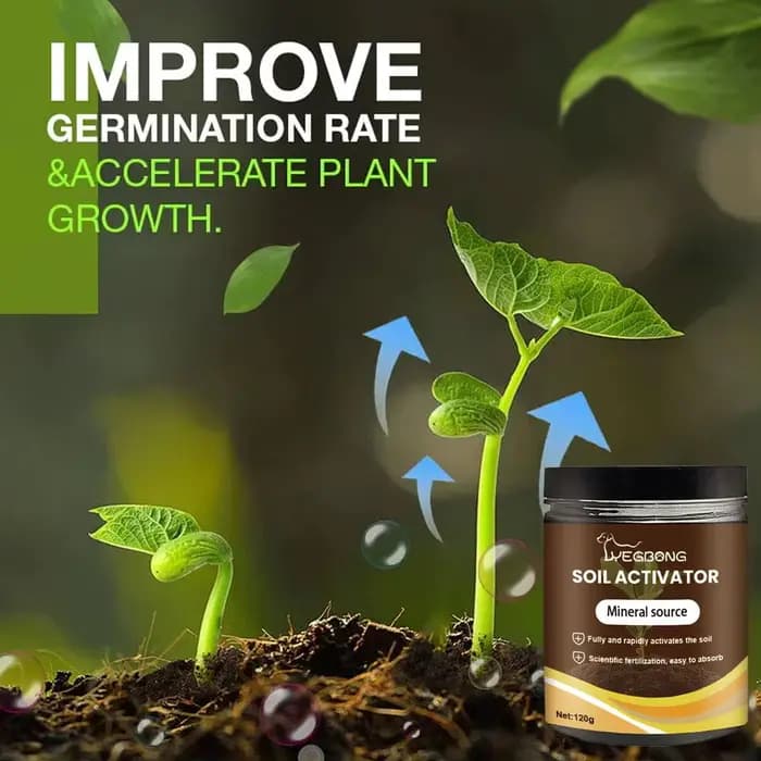 Stimulant universel de croissance des plantes - Activateur de sol organique pour l'enracinement des fleurs
