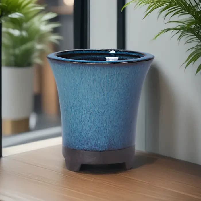 Pot de fleur en céramique avec trou de vidange