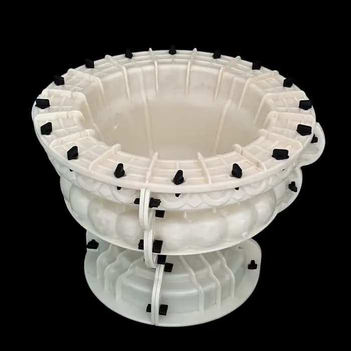 Grand moule circulaire pour pot de fleurs en ciment de 45cm de diamètre