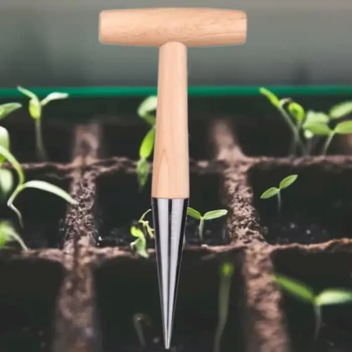 Outils de jardinage en bois pour la plantation de graines et d'ampoules