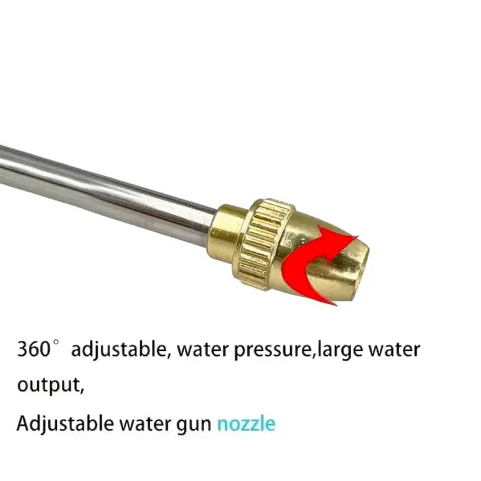 Pistolet à eau haute pression avec buse métallique réglable pour le nettoyage de la Machine de lavag